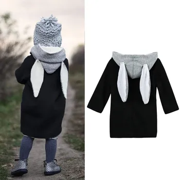 

Baby Autumn clothes Cute Baby Infant Autumn Winter Hooded Coat Rabbit Jacket Thick Warm Clothes baby kids keep warm coat