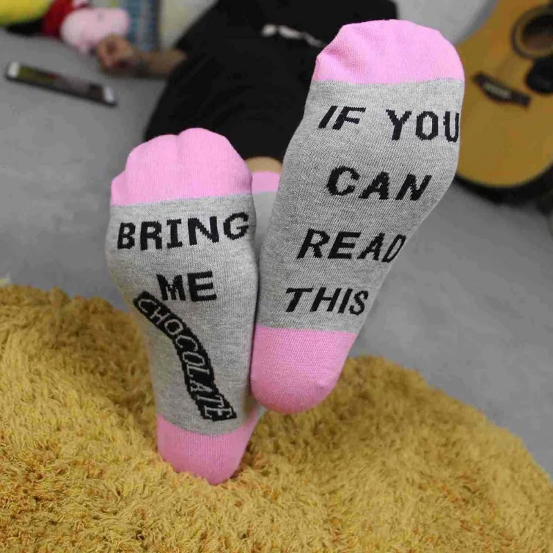 Spring Autumn Cycling socks wine socks Printed Letter IF YOU CAN READ THIS Socks autumn spring fall Sock Drop shipping