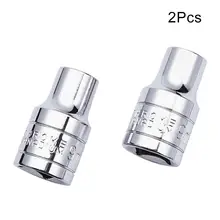 Хит 1/" привод 8~ 26 мм короткий рукав 6 точек ось гайка Шестигранная Torx ударная розетка 38 мм Длинный CR-V Шестигранная Сливовая втулка 1 шт/2 шт