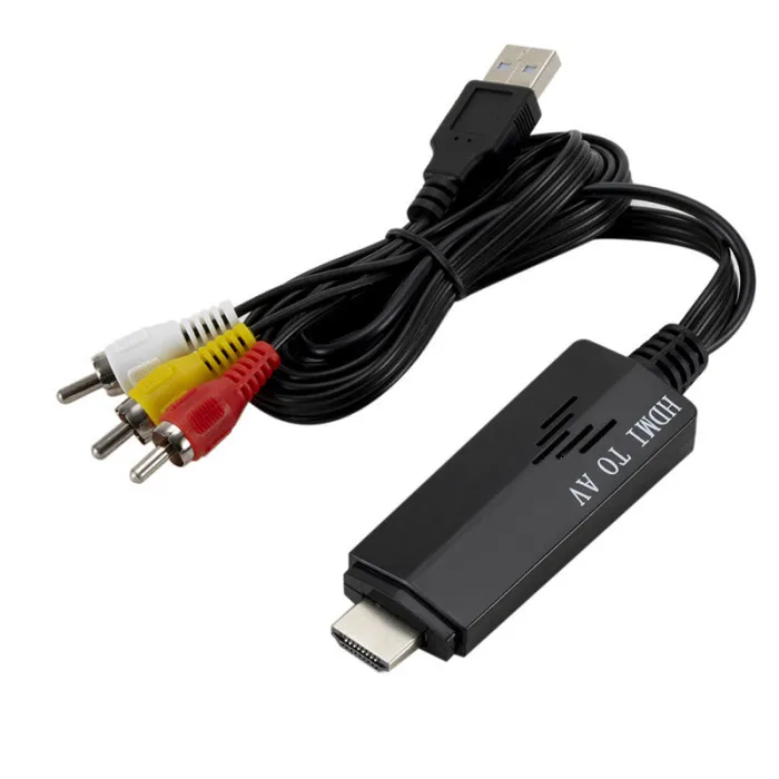 1080P HDMI штекер в AV конвертер 3RCA CVBS конвертер кабель для ТВ VCR DVD рекордеры PUO88