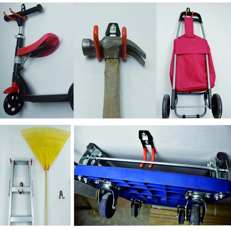 

Heavy-Duty Garage Hook Steel Ladder Hook for Garage Finishing Wall-Mounted Garage Hooks Can Be Wall-Mounted on Wall Nails Joists