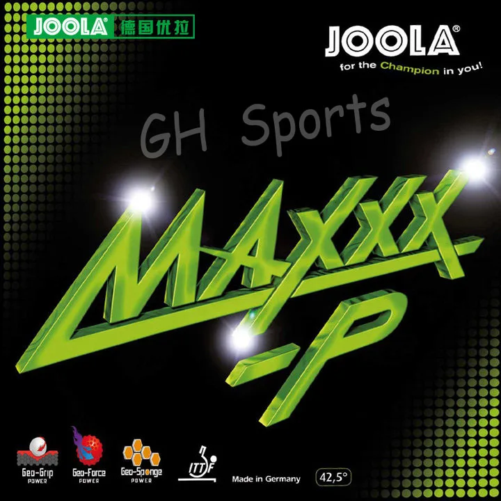 Joola MAXXX-P (Speed & Spin for 40 +) резиновая губка для настольного тенниса пинг-понга | Спорт