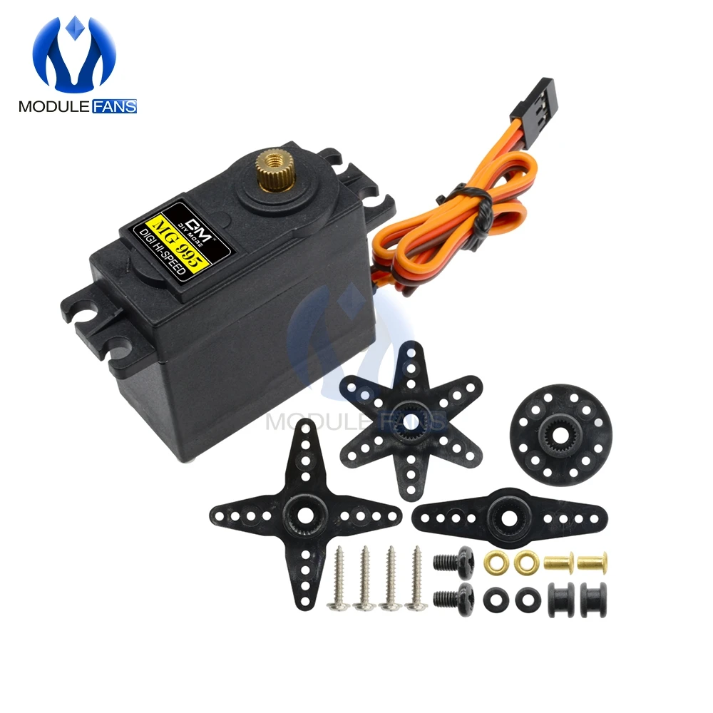 

4PCS Diymore Metal MG995 MG 995 Servos Digital Gear RC Car Robot Servo For HPI XL Helicopter Car Boat 55g