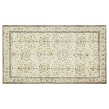 

Handmade Beige Vintage English English Area Rug 118x213 Cm-3'10''X6'12''