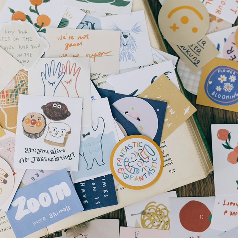 

20PCS Creative Sticker Decoration DIY Cartoon Ablum Diary Scrapbook Label Cute Stationery Journal Supplies Laptop Mobile Phone