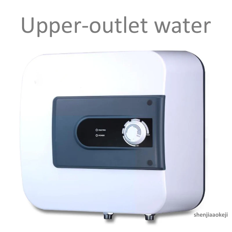 Upper-outlet water 10 л Мини бытовой квадратный резервуар электрический быстрый нагреватель горячей воды Сохранение мгновенный индукционный водонагреватель 1500 Вт 220 В - Цвет: Upper-outlet water