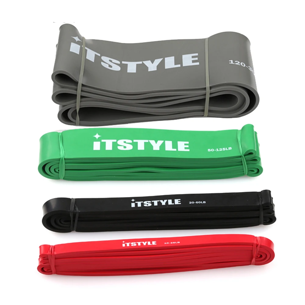 Эспандер ITSTYLE из натурального латекса 4 уровня 208 см|latex fitness|fitness rubberresistance bands |