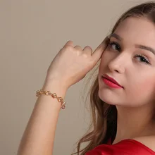 Японский и корейский стиль, имитация золотого браслета, Женский светильник, роскошная Мода, волшебный квадратный браслет