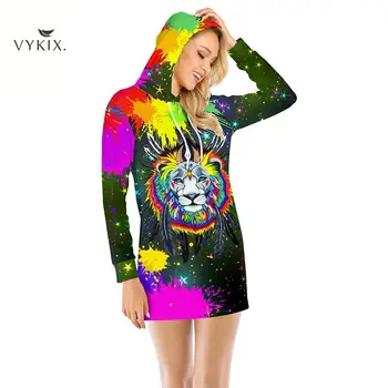 

Plus Size Women Graffiti Printing Hoodies For Women Tiger Starry Sky Long Sleeve Sweatshirt Streetwear Tops Wear Womens Clothing