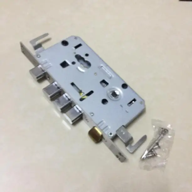 

1 # dai gou SUS304 Stainless Steel Plate Copper Latch Bolt Large Lock Security Door World Lock Handle Lock Multi-Tongue Lock Bod