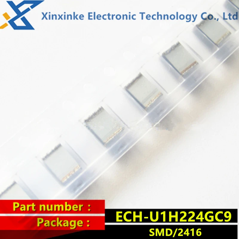 ECHU1H224GC9 SMD metallized film capacitor 0.22uF 50VDC 2% PPS FILM 2416 ECH-U1H224GC9 CBB polyester capacitor echu1h104gx9 smd metallized film capacitor 0 1uf 50vdc 2% pps film 1913 ech u1h104gx9 cbb polyester capacitor