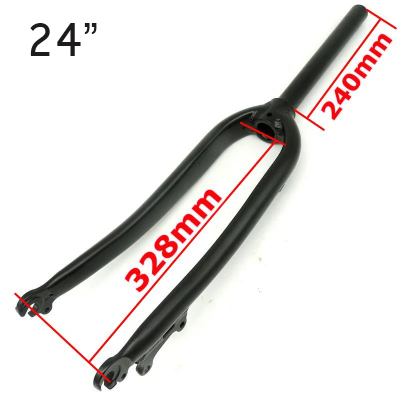 High Quality 24 26 MTB Bike Fork Alloy Aluminum Disc Brake Mountain Bicycle Fork 28.6*240 Hard Fork