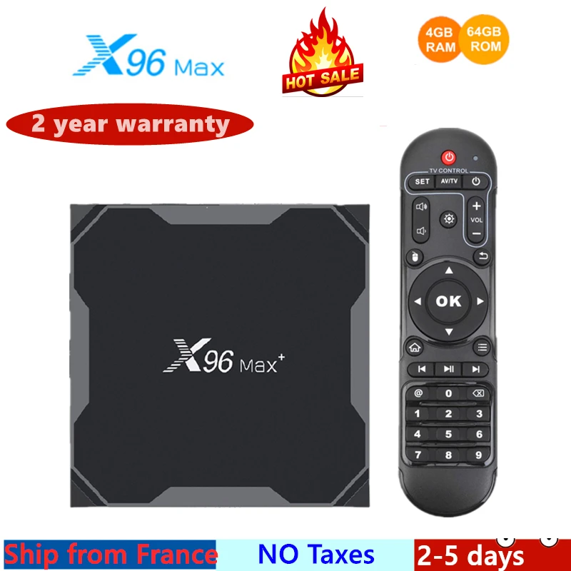 Лучшая ip ТВ-приставка X96 Max Plus Android 9.0 4/64 ГБ Amlogic S905X3 Медиаплеер smart | Электроника