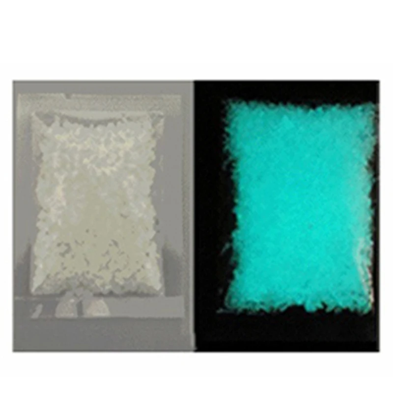 Blue Green 2 шт./компл. сада парка дорожной гальки светящийся песок камни свечение в темные узоры для аквариумы для рыб танк украшение из камня украшения - Цвет: Blue Green
