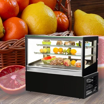 

220V Commercial Cake cabinet Showcase Cake shop Refrigerated display case Preservation cabinet Small display freezer