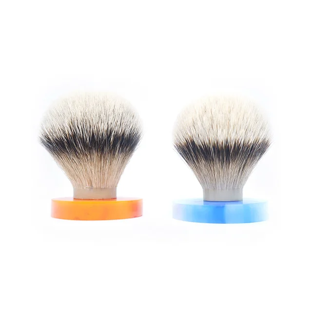 Boti Brush-SHD Silk HMW Silvertip Badger hair knot Super Higher density Silk HMW Silvertip  Bulb Shape shaving brush knot 30mm size