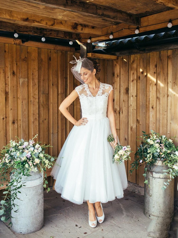 Vintage short wedding dress Outlet