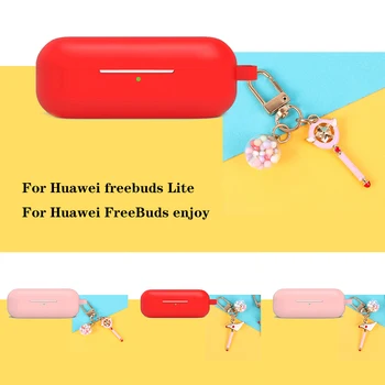 

For QCY T5 Case luxury Wing glass ball cartoon keyring silicon T5 headphone cover case For qcy t5 keychain Earphone case fundas