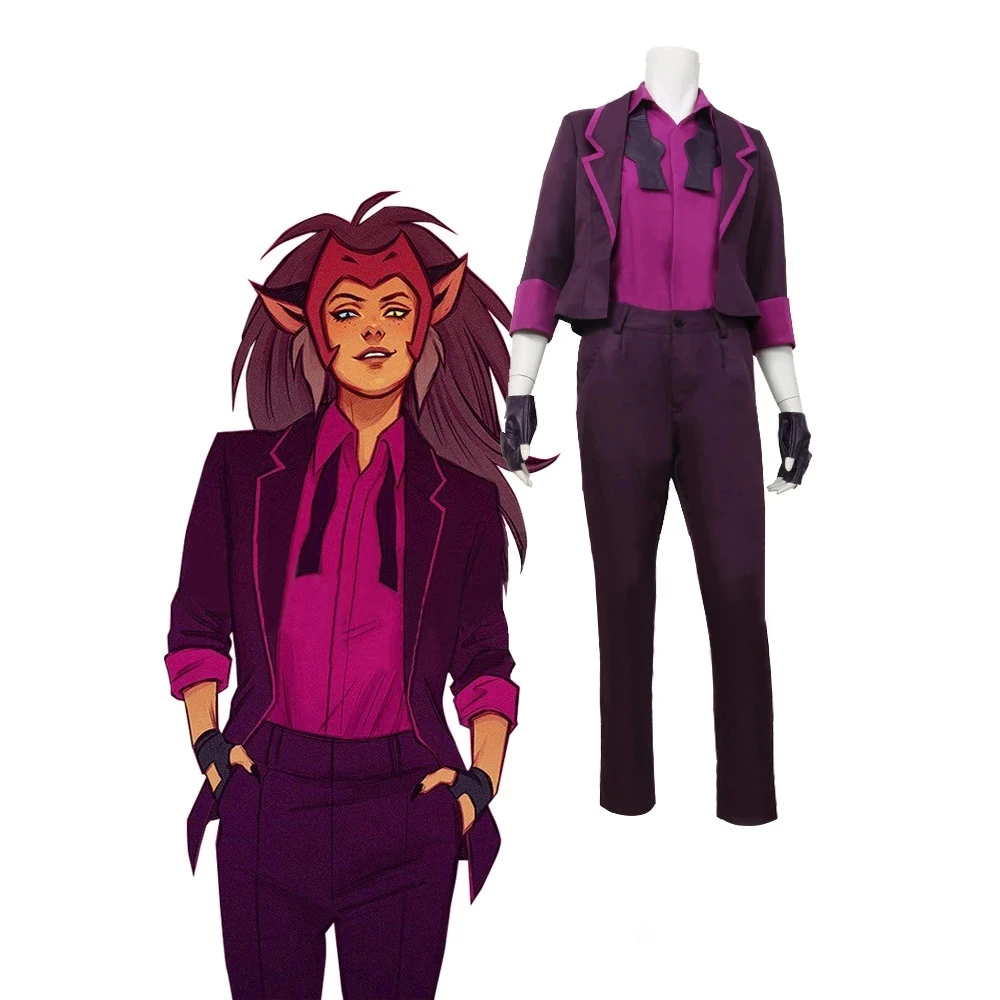 

Anime TV She-Ra Princess of Power Catra Cosplay Costume Uniform Costume Suit For Women Men Halloween Party cosplay