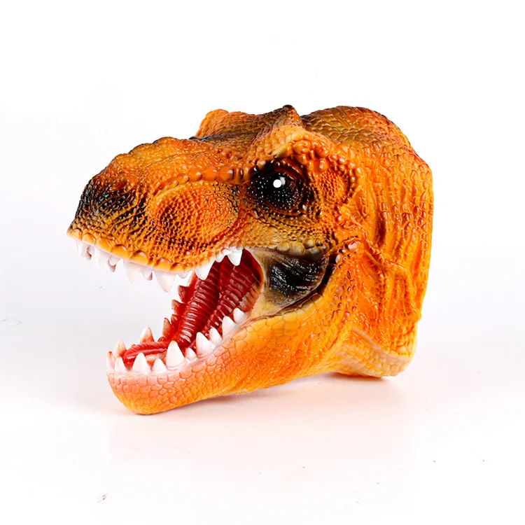 Мягкий Silcone динозавр ручная кукла модель животного Реплика T-REX перчатки для родителей и детей интерактивный Юрский период