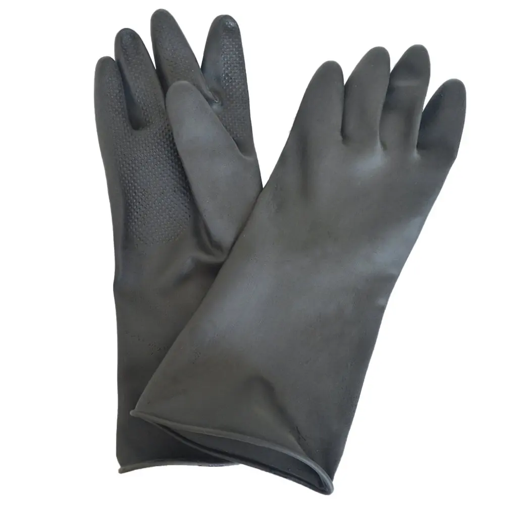 Химически стойкие резиновые перчатки кислотостойкие и щелочестойкие изолированные маслостойкие перчатки черные резиновые перчатки