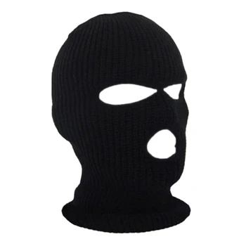 Full Face Mask Cover 3 Gat Bivakmuts Knit Hoed Winter Stretch Sneeuw Masker Beanie Hat Cap Nieuwe Zwarte Warme Gezicht maskers Halswarmer Full Face Mask Cover 3 Gat Bivakmuts Knit Hoed Winter Stretch Sneeuw Masker Beanie Hat Cap Nieuwe Zwarte Warme Gezicht maskers Halswarmer