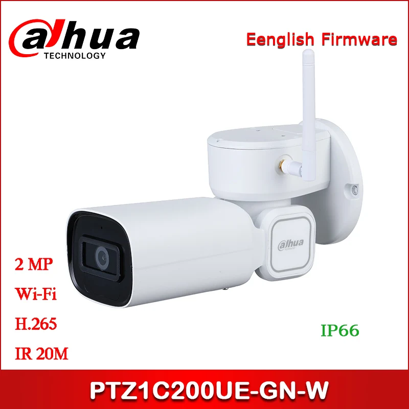 IP-камера Dahua DH-PTZ1C200UE-GN-W 2MP Starlight IR PT Wi-Fi Сетевая камера с поддержкой | Безопасность и