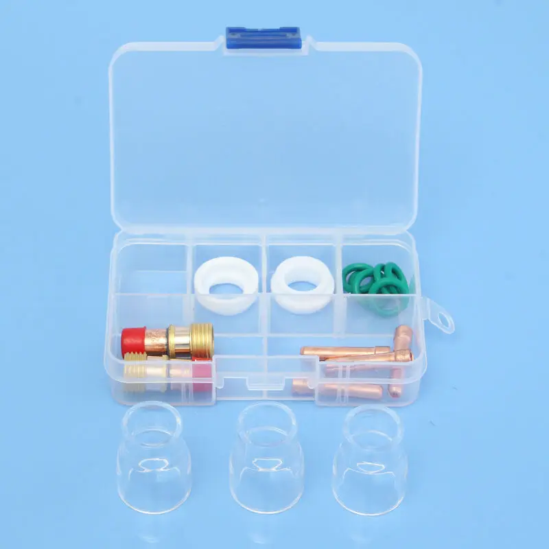 TIG сварки чашка Saver газовой линзы патроны цанги 3/32 \ "Инструменты для WP-17/18/26 фонарь