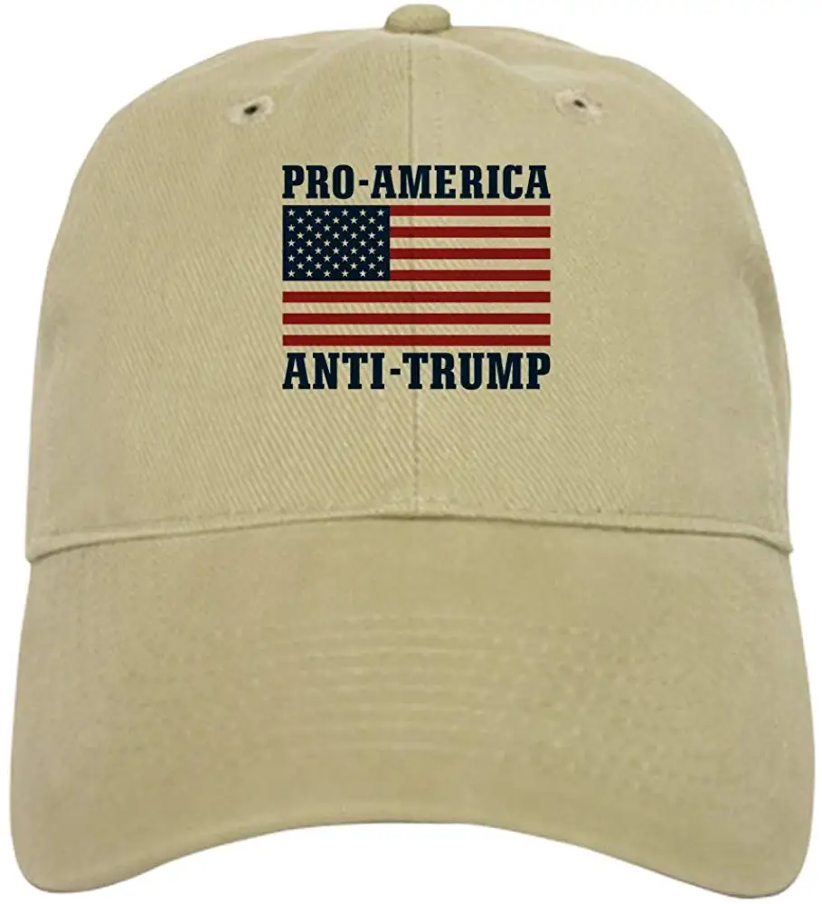 Про Америка Анти-Трамп бейсбольная кепка с регулируемым закрытием, уникальная печатная бейсбольная Кепка цвета хаки