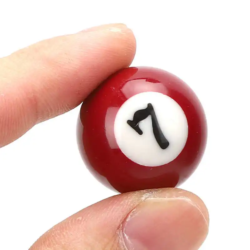 16PCS Eco-friendly Resin Mini 2.5CM Children Billiard Ball Toy Pool Table Accesssory
