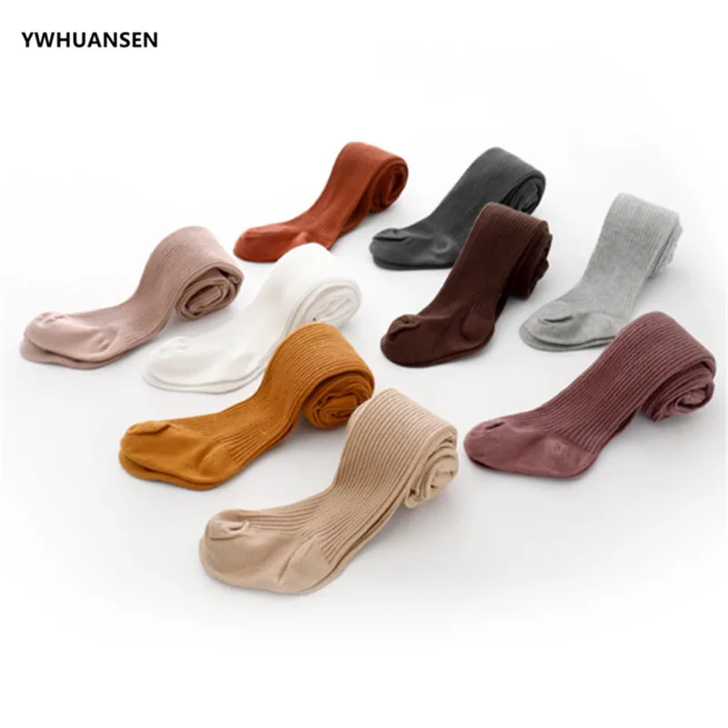 Children Tights YWHUANSEN 0 to 6 Yrs Cotton Double Needle Tights for Children Spring Autumn Winter Pantyhose Boys Girls