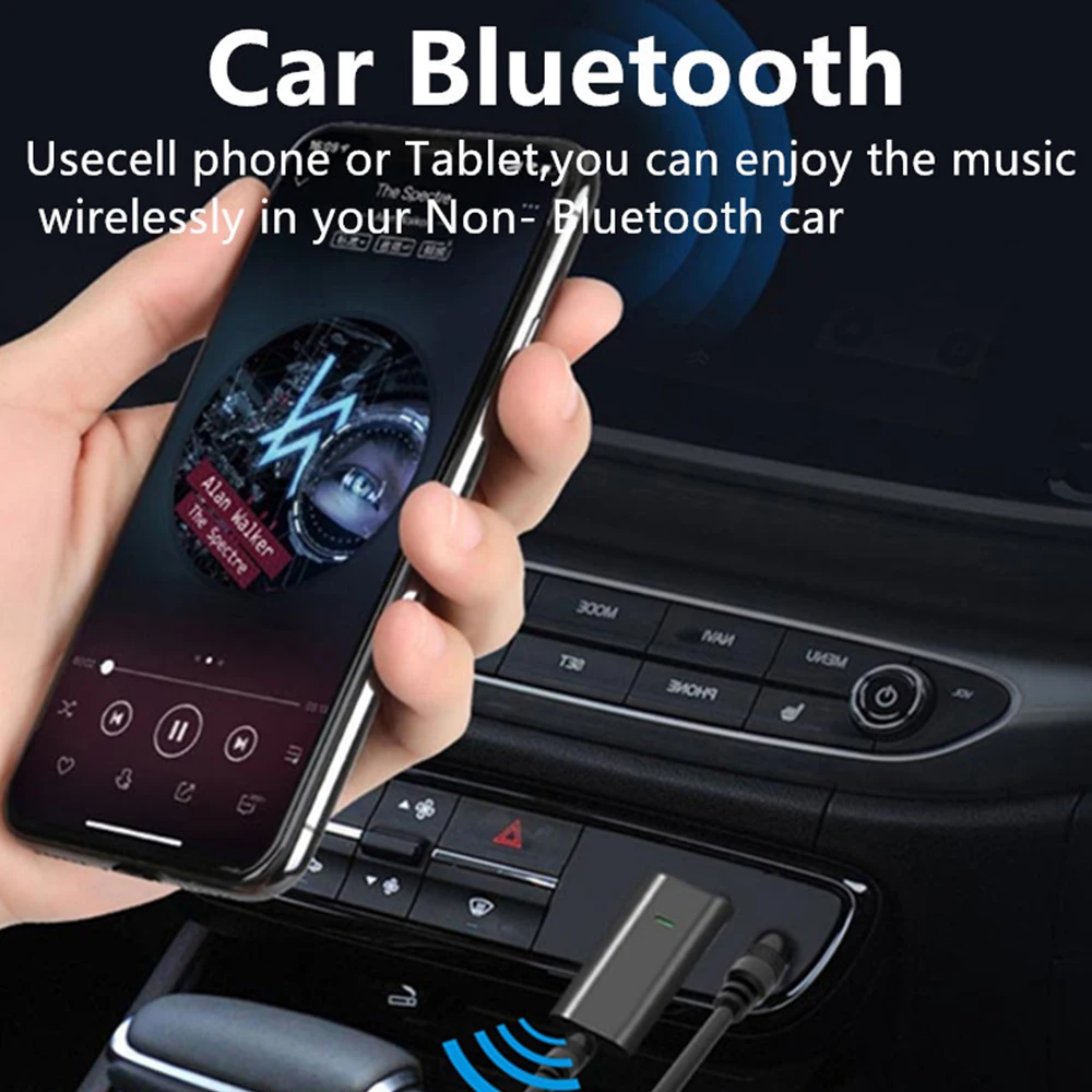 2в1 Bluetooth 5,0 приемник аудио коробка ТВ усилитель AUX адаптер Телескопический USB Bluetooth приемник передатчик Черный адаптер