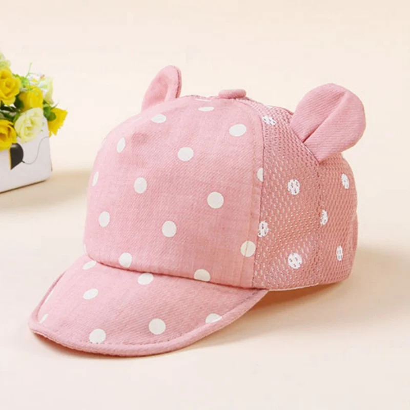 점 작은 귀 모자 아이 모자 소녀 소년 snapback 야구 모자