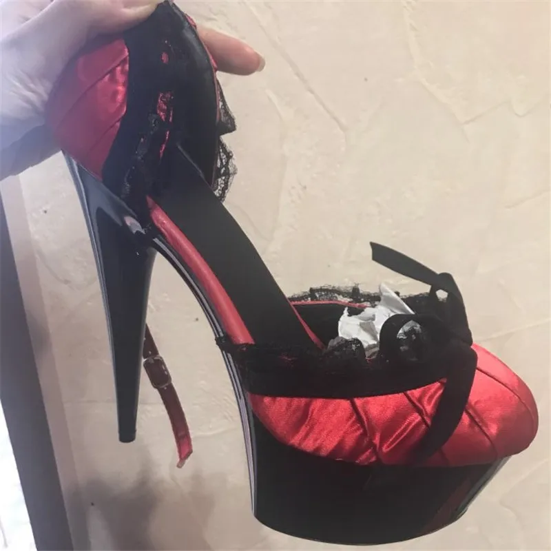 

Wholesale Sexy Lace Women 15CM High Heel Shoes, Wedding Shoes, Sexy Party Shoes, Fashion Single Shoes