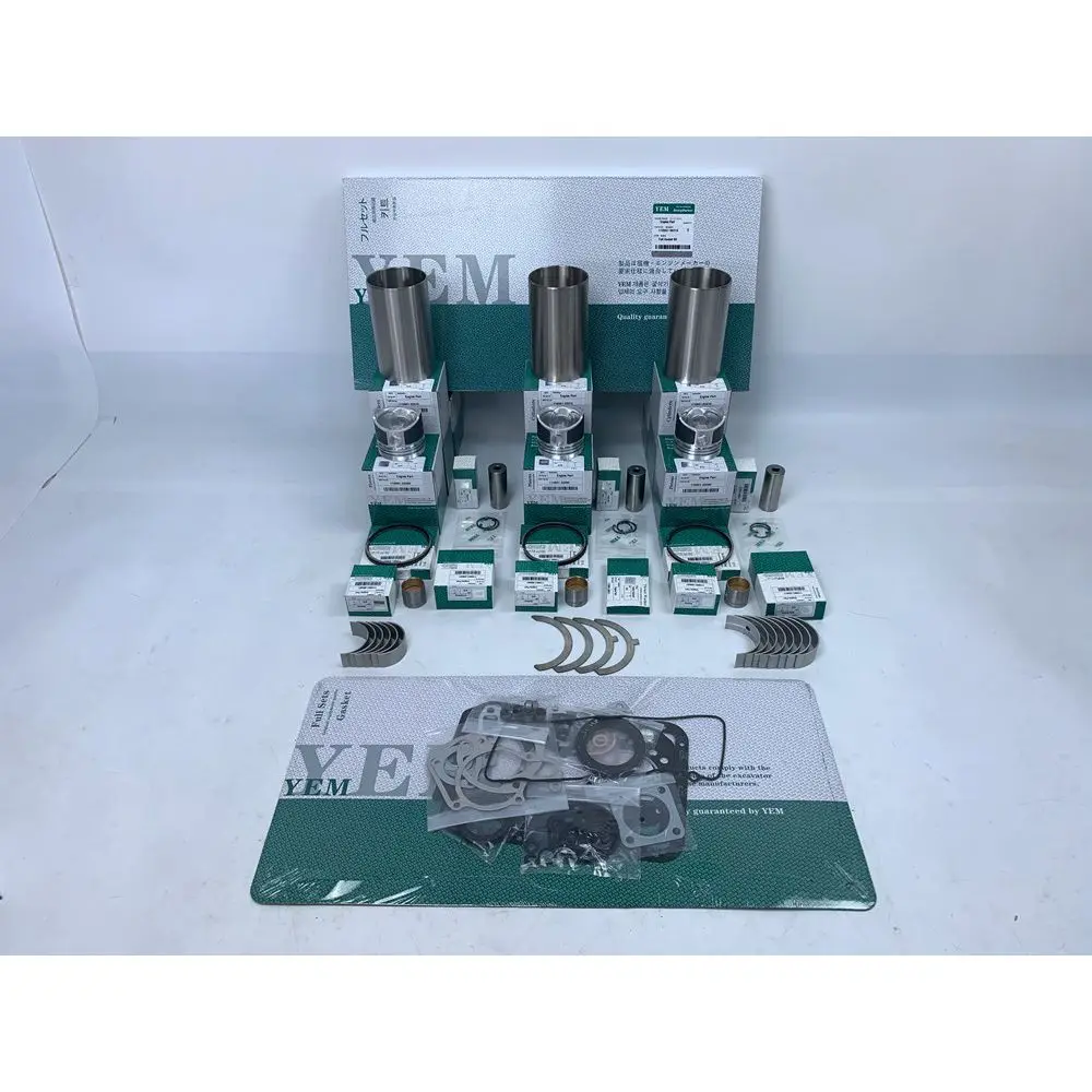 

New Aftermaket Engine Part 3TN76 Engine Overhual Rebuild Kit With Gasket Set Engine Valves Main Connrod Bearing For Yanmar