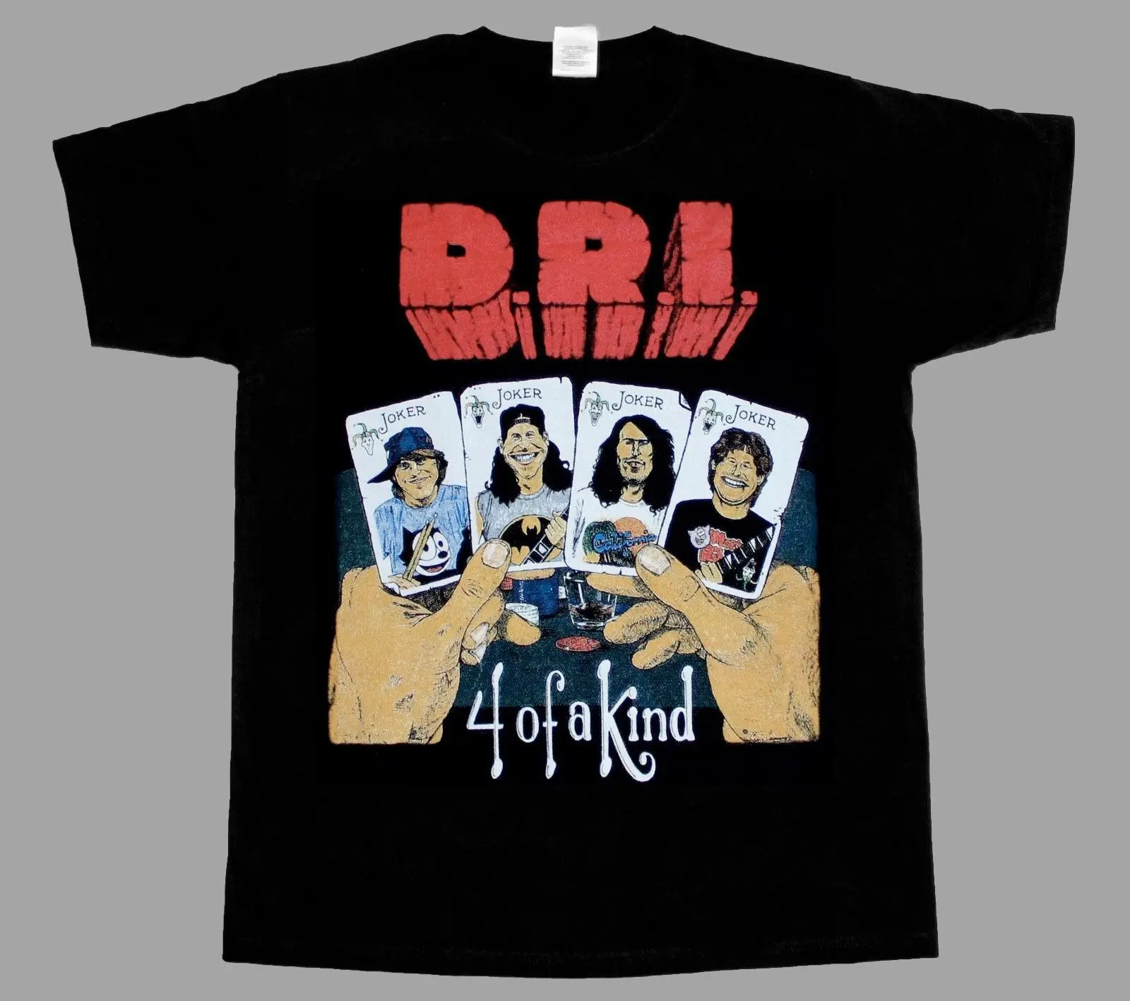 I. Футболка four of a kind. D r i m. R. Символы r,f, y.