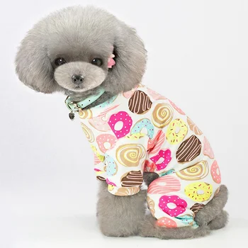 

Cotton Pet Dog Clothes Jacket Pet Pajamas Clothing Pet Home Clothes For Dogs Printed Winter Cartoon Dog Jumpsuits Rompers M