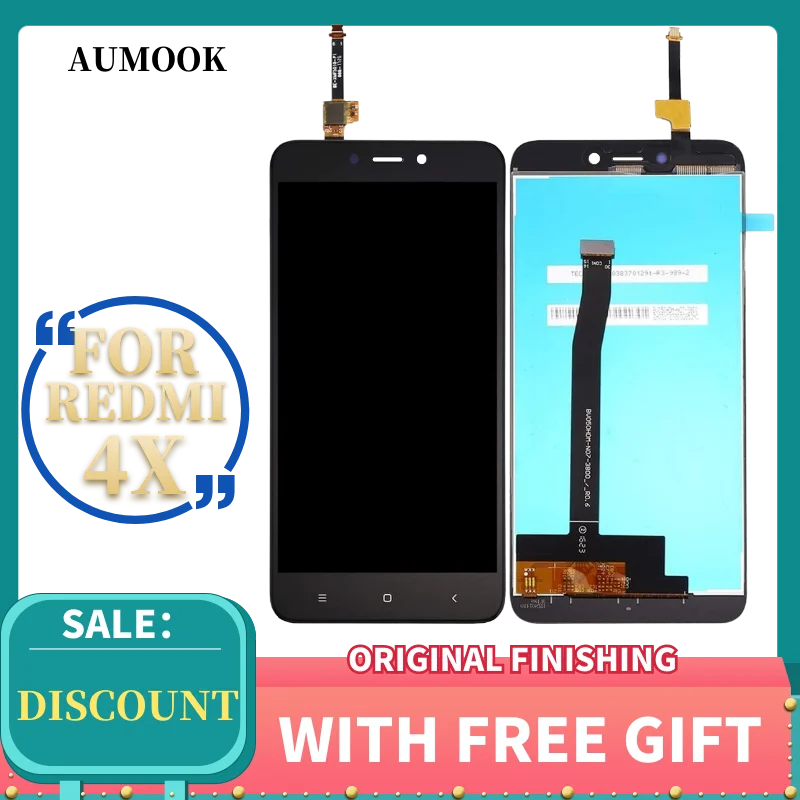 Оригинальный сенсорный ЖК экран для Xiaomi Redmi 4X 4A дигитайзер в сборе замена с рамкой