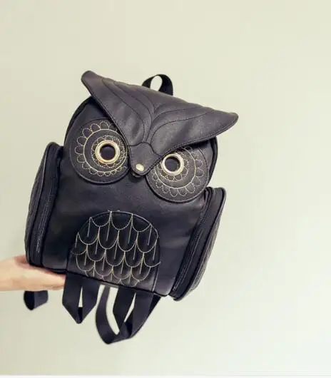 1pcs/lot Cute Owl Fashion Backpacks Cartoon owl Women Backpack Softback School Bags Teenage Backpacks 4colors