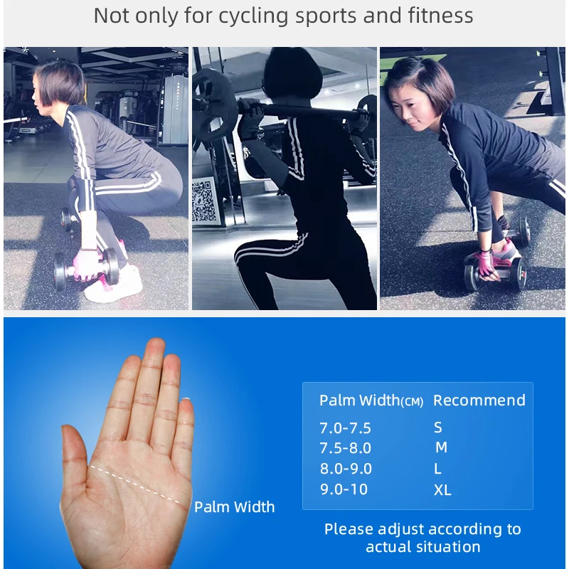 Sports Half Finger Gloves Cycling Gloves Sport Gloves ROCKBROS Cycling Gloves Half Finger Summer Men Women MTB Road Bike Gloves Shockproof Breathable Bicycle Cycling Equipment