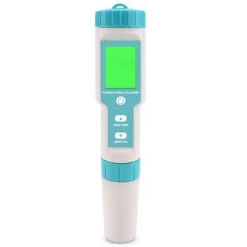 

7 in 1 PH/TDS/EC/ORP/Salinity /S.G/Temperature Meter Water Quality Monitor Tester Drinking Water, Aquariums PH Meter