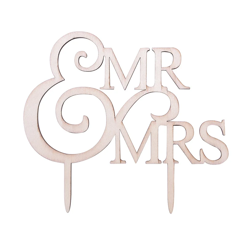 Деревенская свадьба, дерево Топпер для торта Mr And Mrs парные Цветочные фигурки Свадебный Торт Топперы Жених и невеста персонализированные украшения для торта