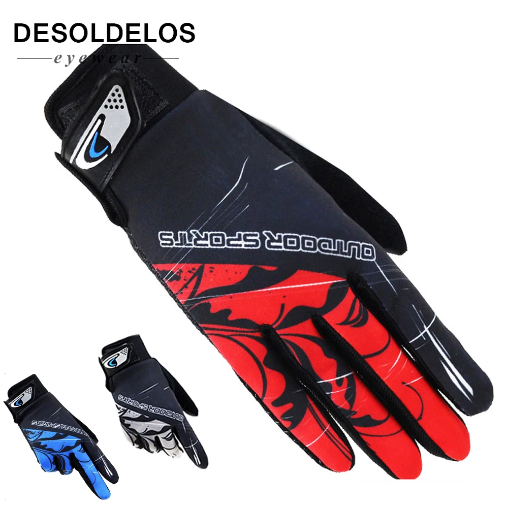 

DesolDelos Touch Screen Gloves Men Full Finger Anti-Slip Guante Women Sports Fitness Print Letter Driving Mitten Guante Luvas