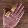 12 pieces 80ml 47*70*34mm Glass Bottles with Golden Aluminum Caps Spice Bottles Pill Container Candy Jars Vials for Wedding Gift 6