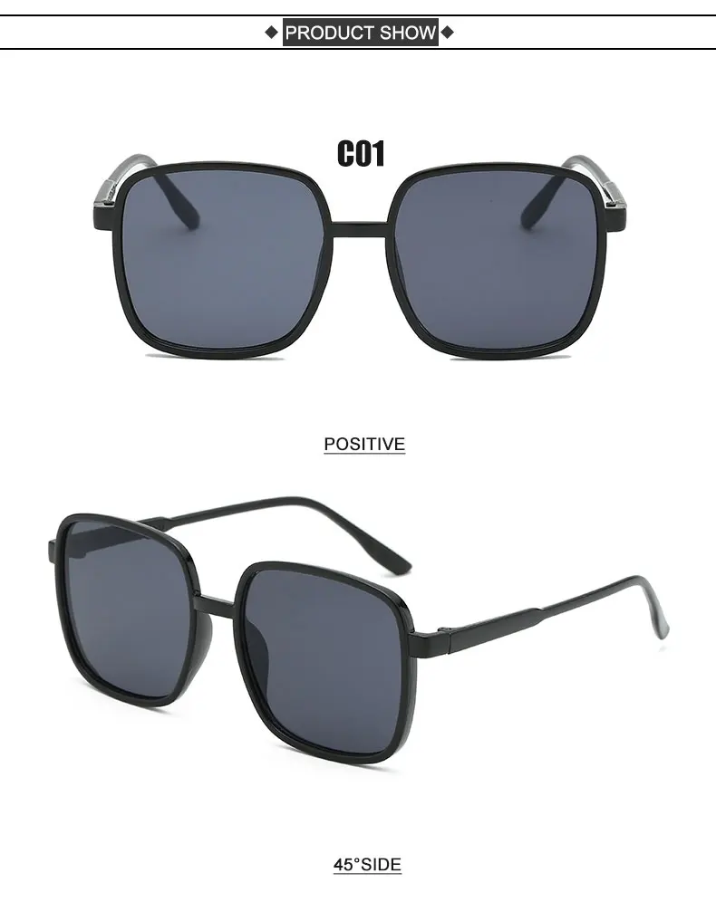 Черная оправа классические дизайнерские солнцезащитные очки с большими рамами женские брендовые трендовые пикантные очки для взрослых