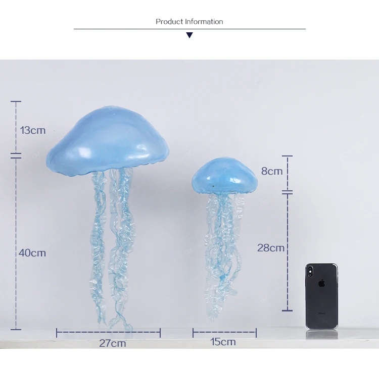 Aqumotic Висячие Медузы украшения Силикагель 3d Медузы Искусство большой кулон орнамент реквизит в морском стиле для вечерние