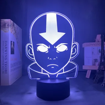 

3d Night Light Avatar The Last Airbender for Kid Child Bedroom Decor Nightlight The Legend of Aang Figure Desk 3d Desk Lamp Gift