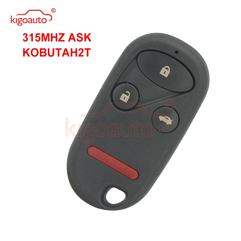 Kigoauto KOBUTAH2T дистанционный ключ брелок от машины 4 кнопки 315Mhz ASK для Honda Accord 1998 1999 2000