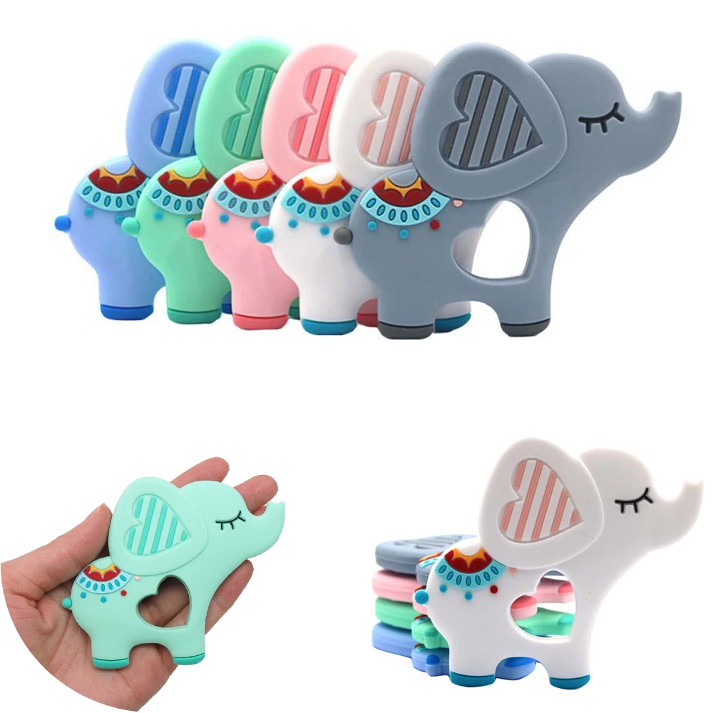 elephant baby teether