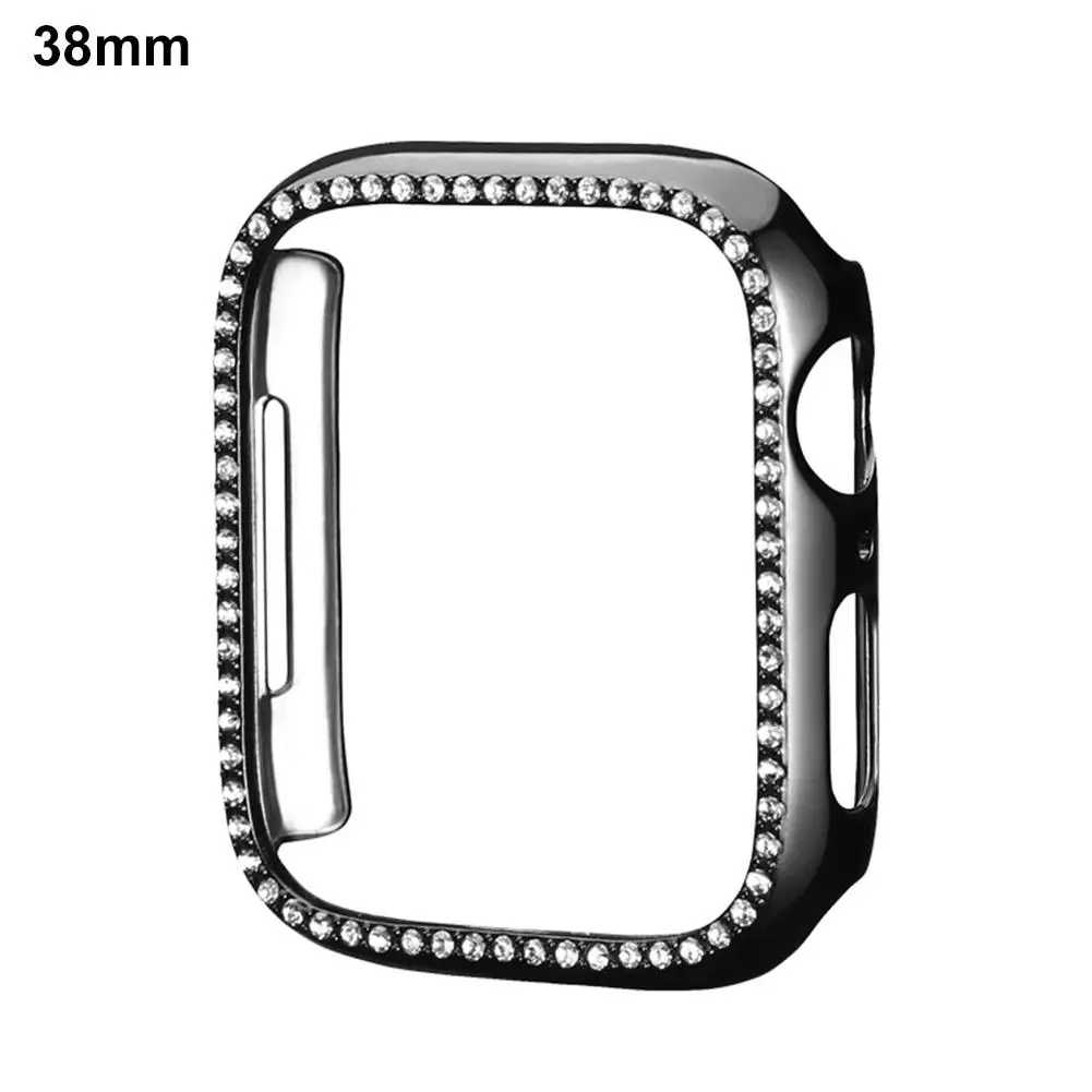 Шикарный чехол-бампер с алмазами для IWatch 4 3 2 PC чехол для часов для Apple Watch 4 3 2 38 мм 42 мм 40 мм 44 мм защитные чехлы